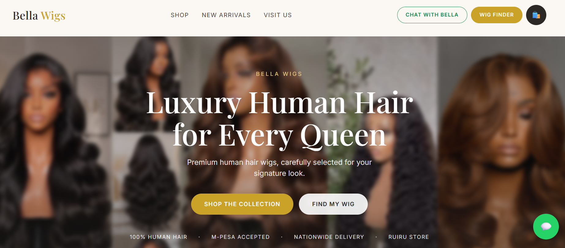 Bella Wigs storefront